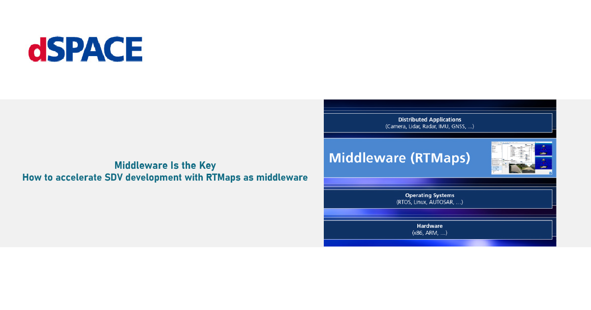 如何使用 RTMaps 作為中介軟體加速 SDV (software-defined vehicle )開發|昊青公司軟體代理商 Altair ...